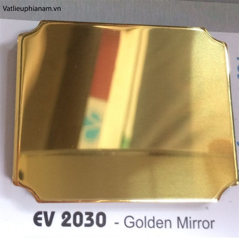 tấm aluminium vàng gương